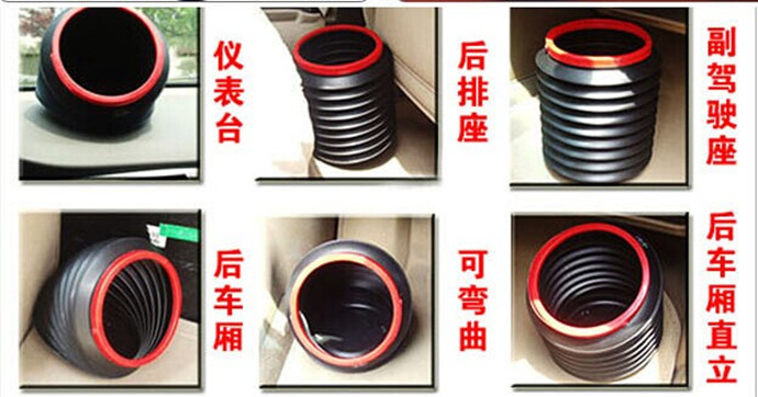 Vehicle mounted telescopic box trash car magic folding bucket sundries telescopic dustbin