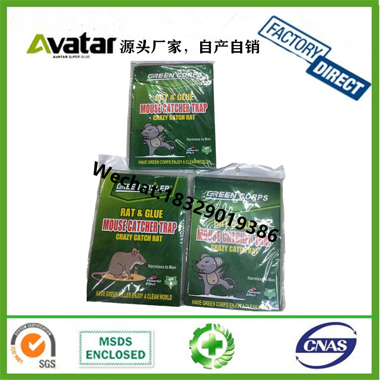 Green Corps Mouse Catcher Trap Green Leaf Strong Glue Mouse Traps Mouse Trap Sticker Mouse Sticker Force