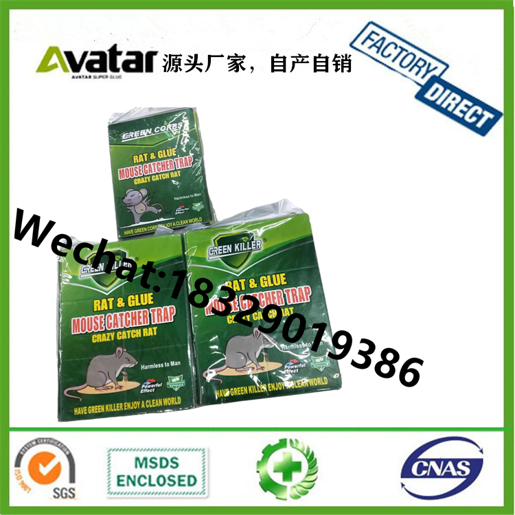 Green Corps Mouse Catcher Trap Green Leaf Strong Glue Mouse Traps Mouse Trap Sticker Mouse Sticker Force
