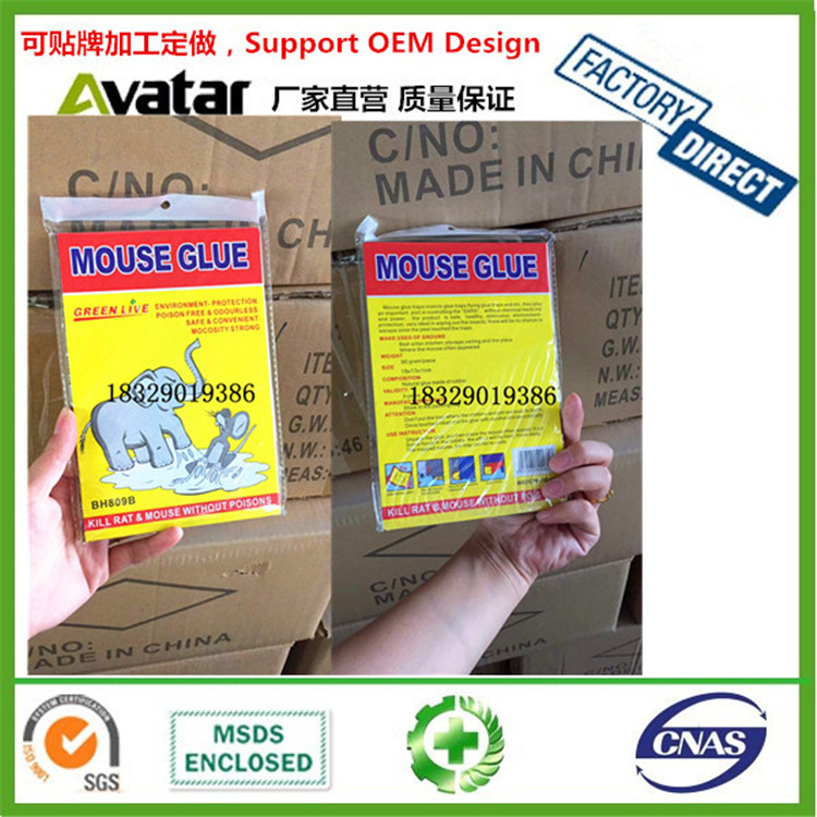 Green Corps Mouse Catcher Trap Green Leaf Strong Glue Mouse Traps Mouse Trap Sticker Mouse Sticker Force