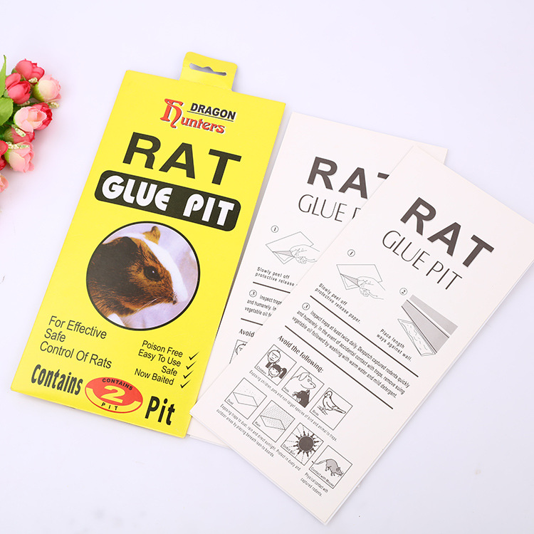 Factory Direct Sales Flypaper. Glue Mouse Traps Adhesive Plate Mouse Trap Sticker Silicon Sealant Sealant 502 Glue