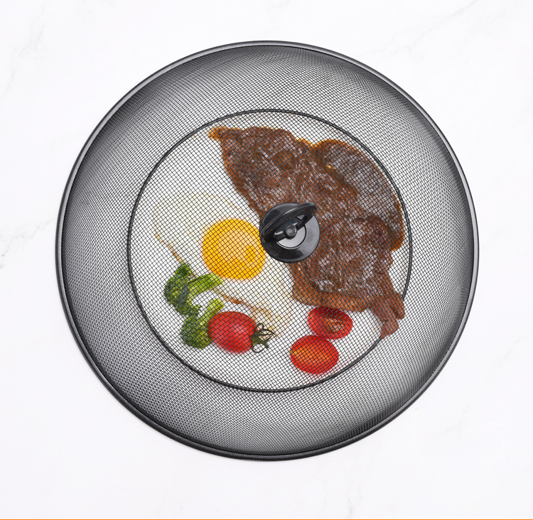 Multi-Functional Vegetable Cover Leftovers Vegetable Cover Dish Cover Kitchen Wrought Iron Food Cover Can Be Hung Small Anti-Mosquito Cockroach Large Size Dish Cover