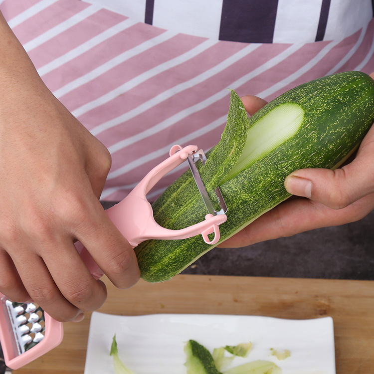 Factory Direct Sales New Creative Stainless Steel Multi-Functional Double-Headed Peeler Peeler