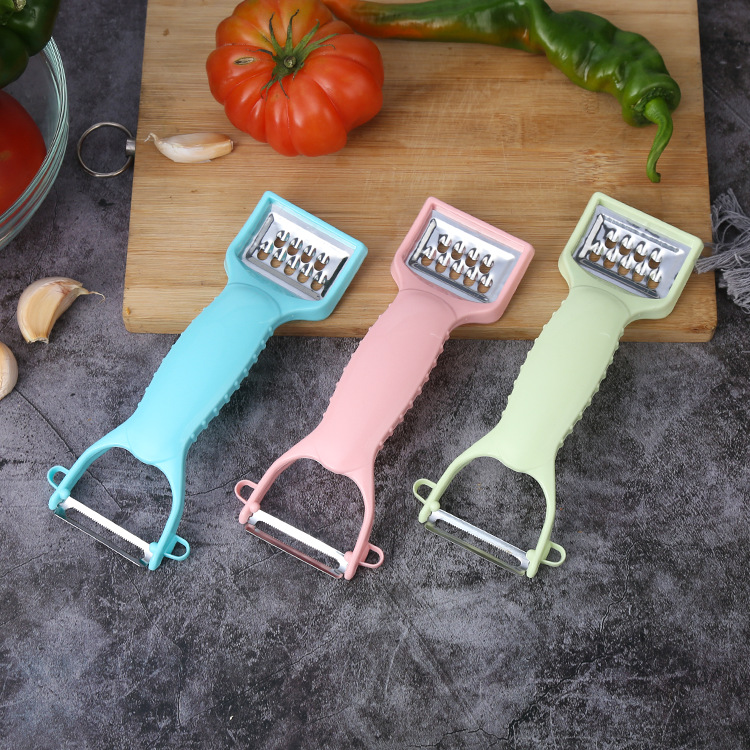 Factory Direct Sales New Creative Stainless Steel Multi-Functional Double-Headed Peeler Peeler