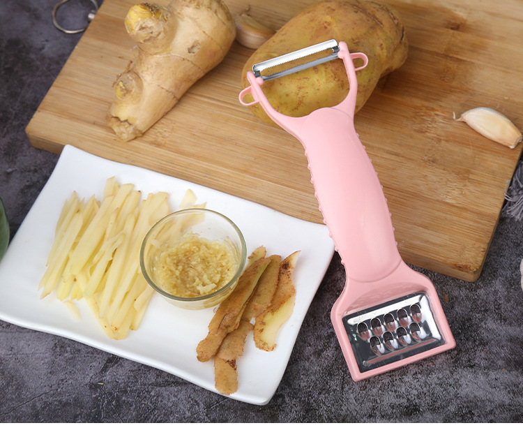Factory Direct Sales New Creative Stainless Steel Multi-Functional Double-Headed Peeler Peeler