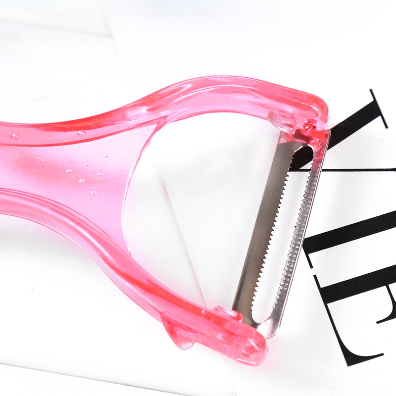 One Yuan Store Transparent Fruit Peeler Crystal Tools for Cutting Fruit Plastic Pull Plane Kitchen Gadget Factory Wholesale