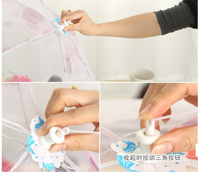 Fly proof Table cover circular folding dish cover food cover Fly proof Table cover circular folding dish cover food cover