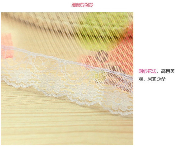 Printed large size dining table cover meal cover fruit cover fly cover food cover lace lace dish cover foldable