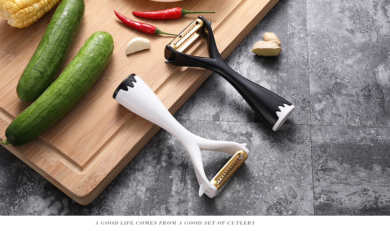 Peeler Double-Headed Multi-Functional Peeler Fruit Peeling Knife Peeler Potato Radish Grater Kitchen Gadget Peeler Double-Headed Multi-Functional Peeler Fruit Peeling Knife Peeler Potato Radish Grater Kitchen Gadget