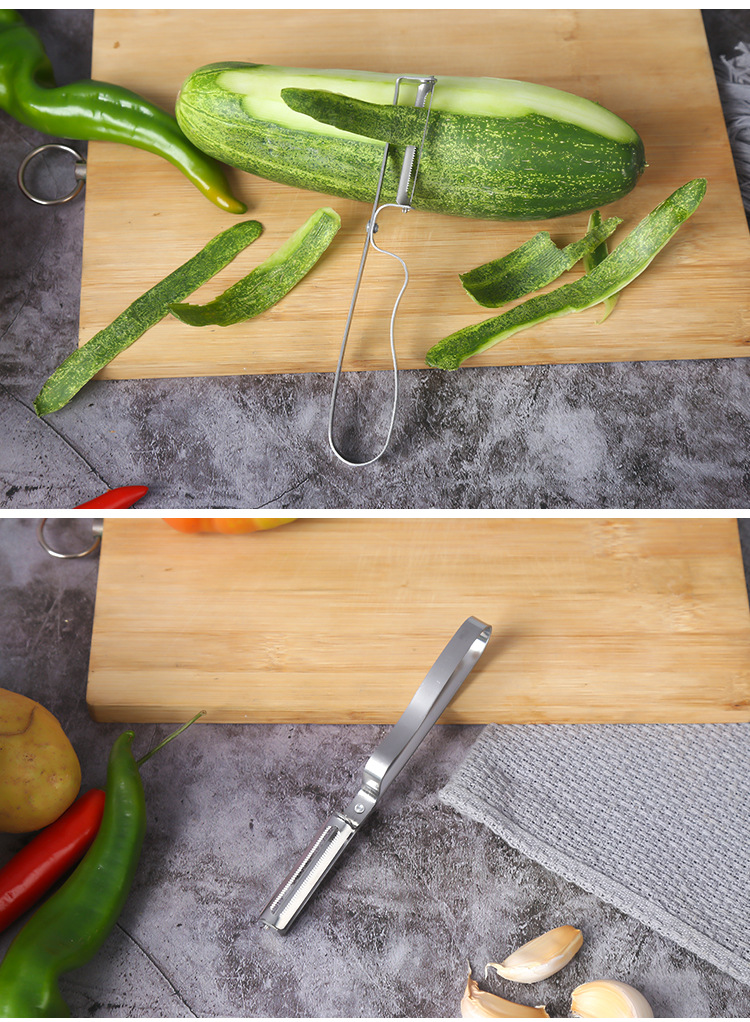 Factory Direct Creative New Stainless Steel Convenient Peeler Grater Peeler Kitchen Multifunctional Planer Tool