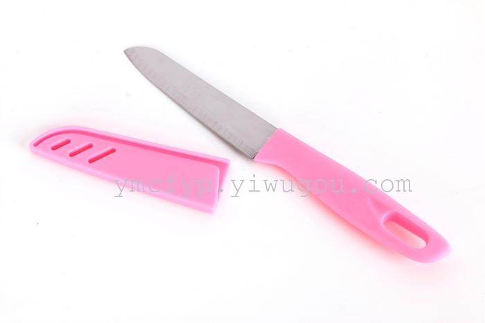 ABS stainless steel handle with plastic sleeve fruit knife peeler portable