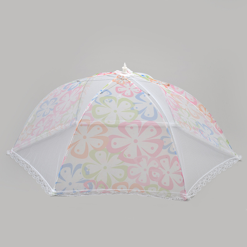 D312 Household Anti-Mosquito Dust Vegetable Cover Umbrella Lace Food Cover Kitchen Dish Cover Food Food Cover Vegetable Cover Shower Random