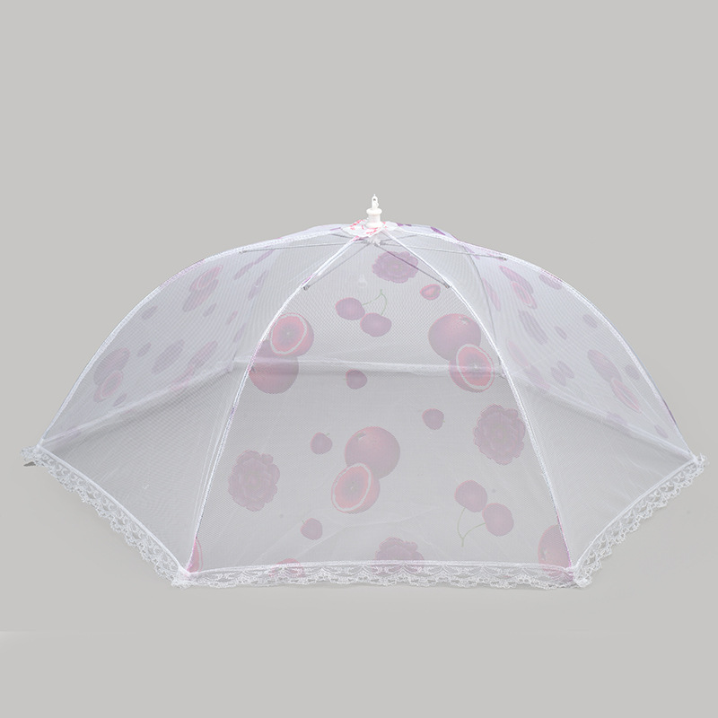 D312 Household Anti-Mosquito Dust Vegetable Cover Umbrella Lace Food Cover Kitchen Dish Cover Food Food Cover Vegetable Cover Shower Random