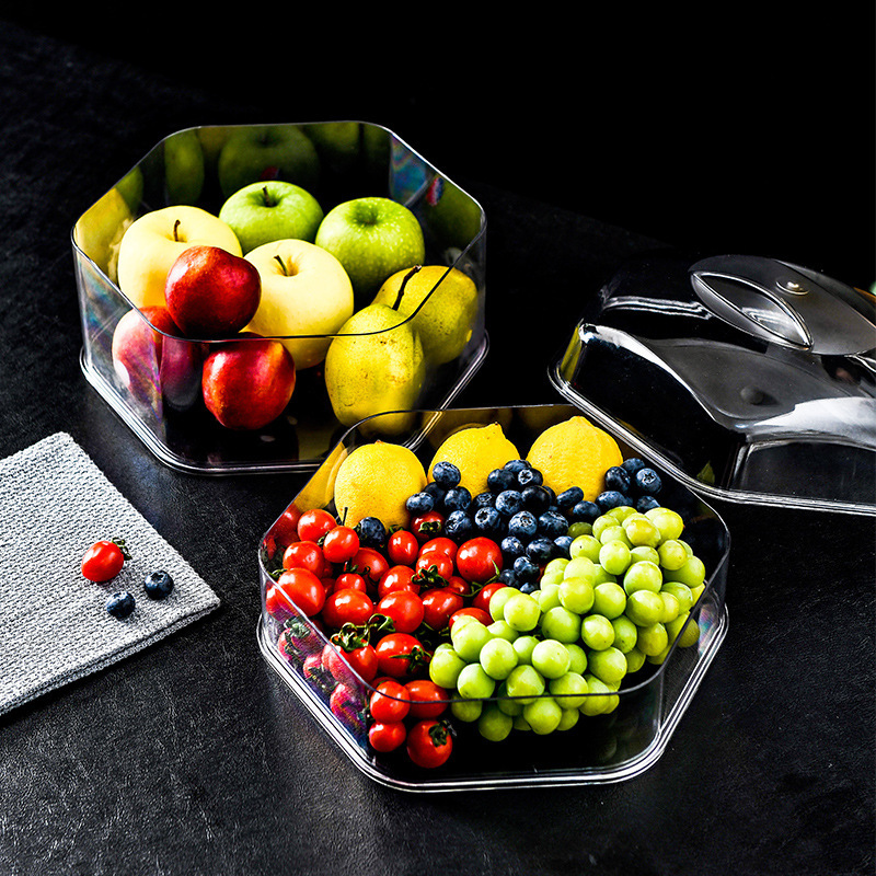Hexagonal heat preservation dish cover multi-layer dustproof and fly-proof dish cover table thickened multi-layer dish c Hexagonal heat preservation dish cover multi-layer dustproof and fly-proof dish cover table thickened multi-layer dish c