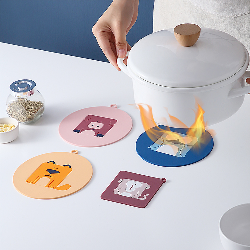 Heat Proof Mat Anti-Scald and Heat-Resistant Household Coasters Waterproof Dining Table Table Cover Dish Nordic Potholder Plate Table Mat Cup Mat