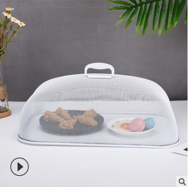 Stainless Steel Dish Cover Large Iron Cover round Stainless Steel Anti Fly Cockroach Food Cover Dish Cover