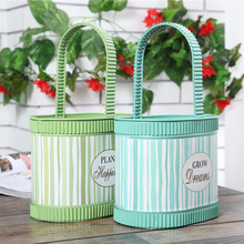 Factory Direct Sales Cute Trash Can Creative with Lid Living Room Bedroom Table Trash Can Storage Tank Flower Container and Flower Pot