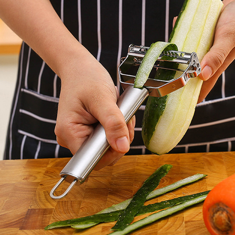 German Stainless Steel Double-Sided Peeler One Side Slicer One Side Peeler