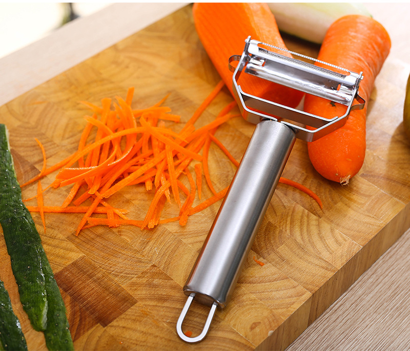 German Stainless Steel Double-Sided Peeler One Side Slicer One Side Peeler