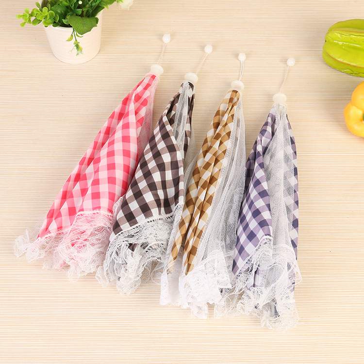 Creative Lace Food Cover Dustproof Folding Food Cover Anti-Fly Table Top Table Top Multi-Color Factory Direct Sales