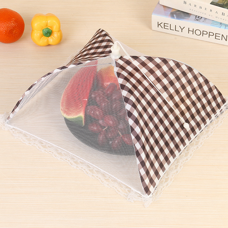 Creative Lace Food Cover Dustproof Folding Food Cover Anti-Fly Table Top Table Top Multi-Color Factory Direct Sales