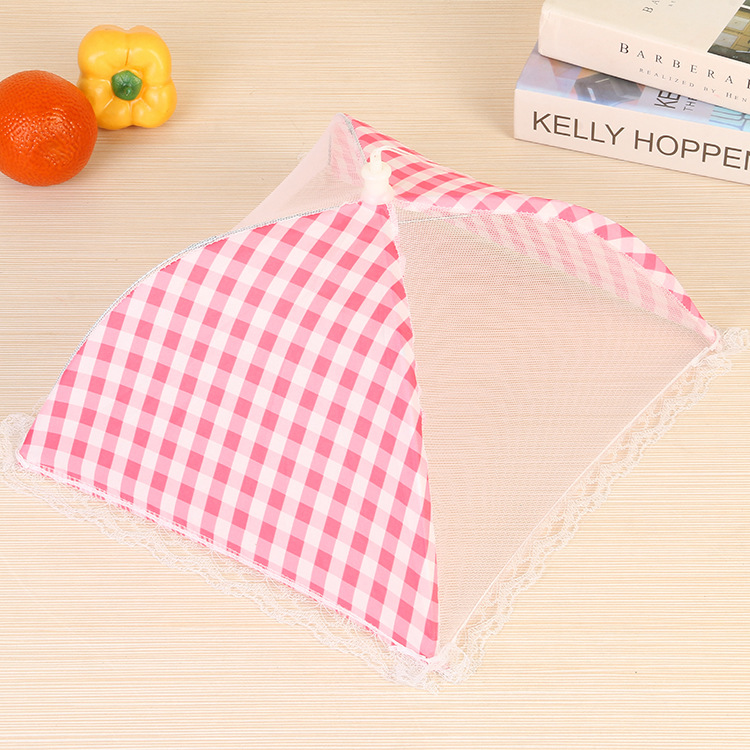 Creative Lace Food Cover Dustproof Folding Food Cover Anti-Fly Table Top Table Top Multi-Color Factory Direct Sales