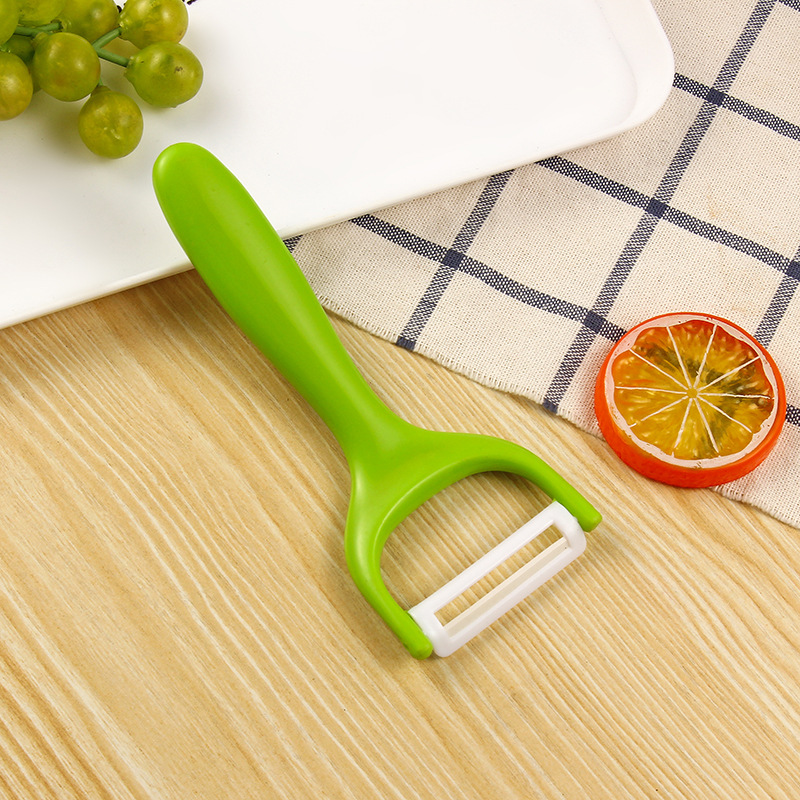 In Stock Wholesale Household Tools For Cutting Fruit Peeling Scratcher Outdoor Portable Peeler Ceramic Peeler