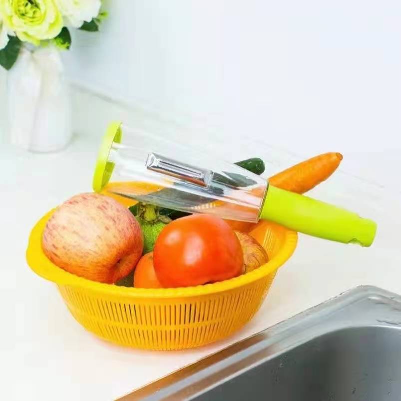 Manufacturers Supply Self-Contained Small Trash Can Magic Manual Peeler Peeler Kitchen Gadgets E-Commerce Products
