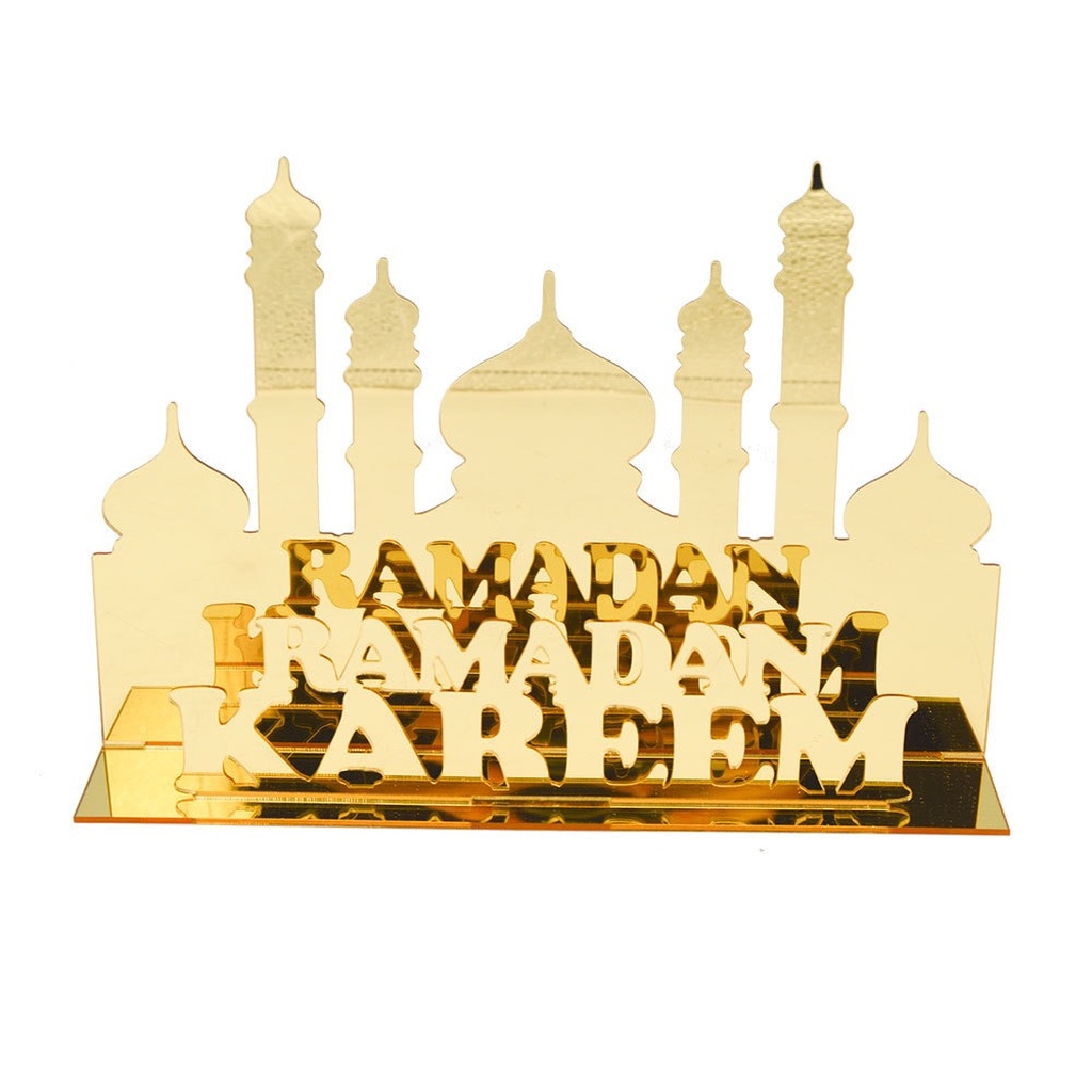 Muslim Eid Al-Fitr Eid Mubarak Stereo Acrylic Mirror Table Decoration Islamic Decoration Ornaments Muslim Eid Al-Fitr Eid Mubarak Stereo Acrylic Mirror Table Decoration Islamic Decoration Ornaments
