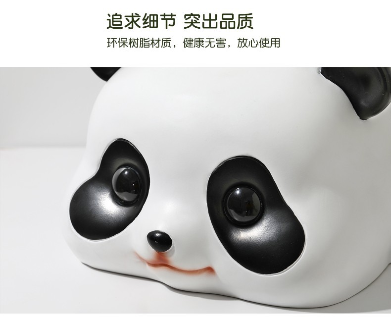 INS Creative Panda Tissue Box Decoration Key Storage Living Room Table Home Decoration Nordic Cute
