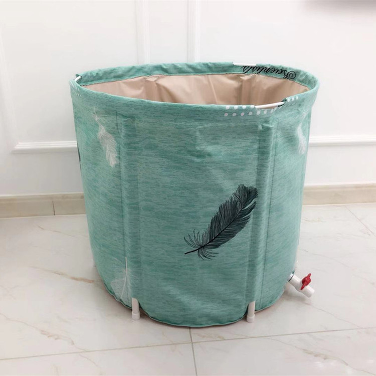 Bath tub can be folded for adults and children. Bath tub is a large, thickened bath tub