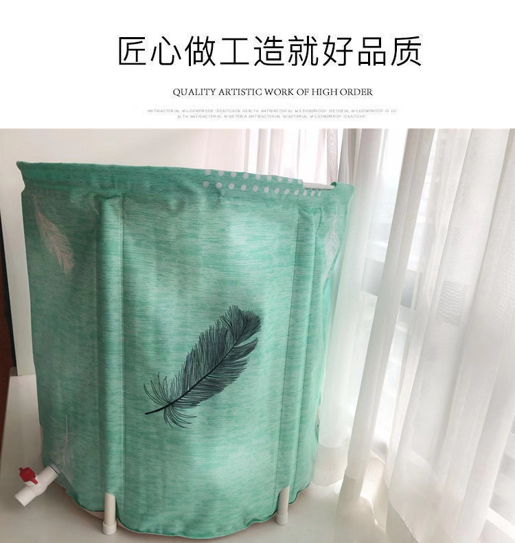 Bath tub can be folded for adults and children. Bath tub is a large, thickened bath tub
