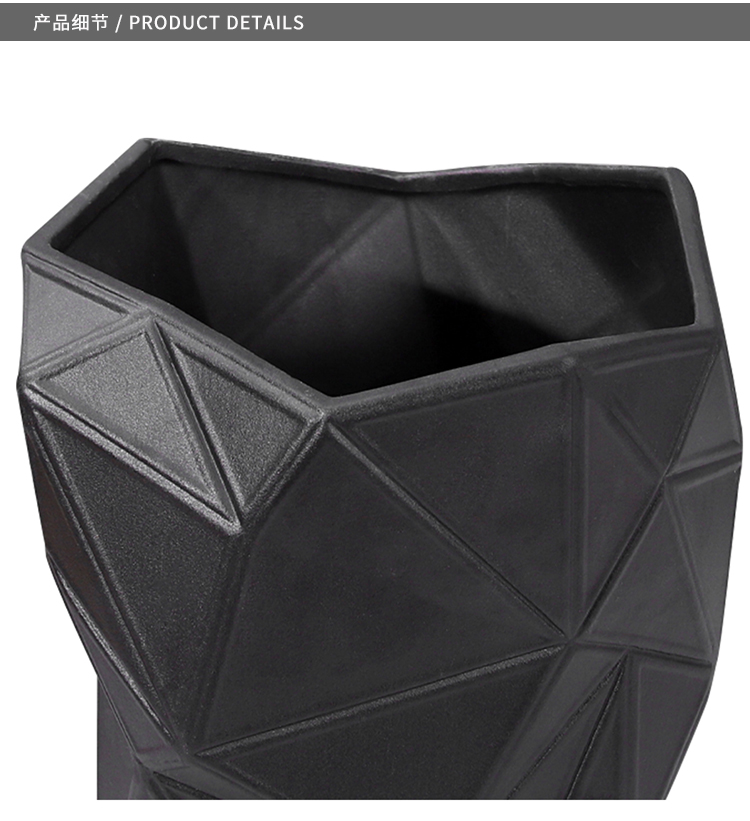 Modern Simple Triangle Vase Decoration Resin Dried Flower Model Room Living Room TV Cabinet Dining Table Decorations Modern Simple Triangle Vase Decoration Resin Dried Flower Model Room Living Room TV Cabinet Dining Table Decorations