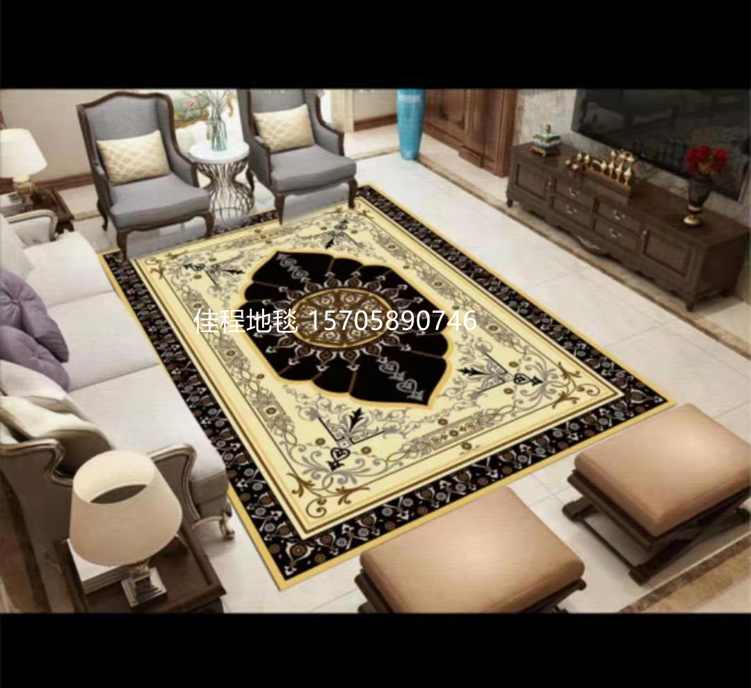 INS European Style Living Room Printing Carpet Printing Carpet Bedside Blanket Table Carpet Custom Carpet 120 * 180cm