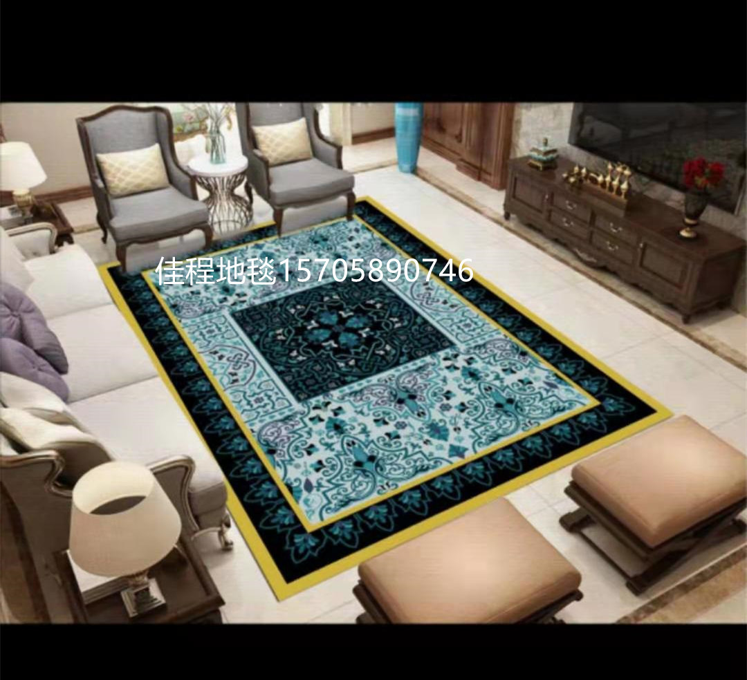 INS European Style Living Room Printing Carpet Printing Carpet Bedside Blanket Table Carpet Custom Carpet 120 * 180cm
