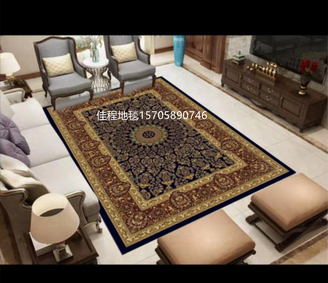 INS European Style Living Room Printing Carpet Printing Carpet Bedside Blanket Table Carpet Custom Carpet 120 * 180cm