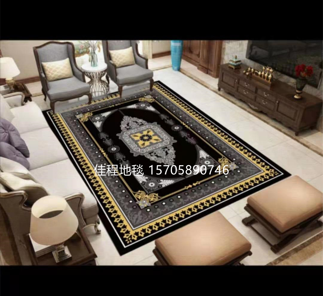 INS European Style Living Room Printing Carpet Printing Carpet Bedside Blanket Table Carpet Custom Carpet 120 * 180cm