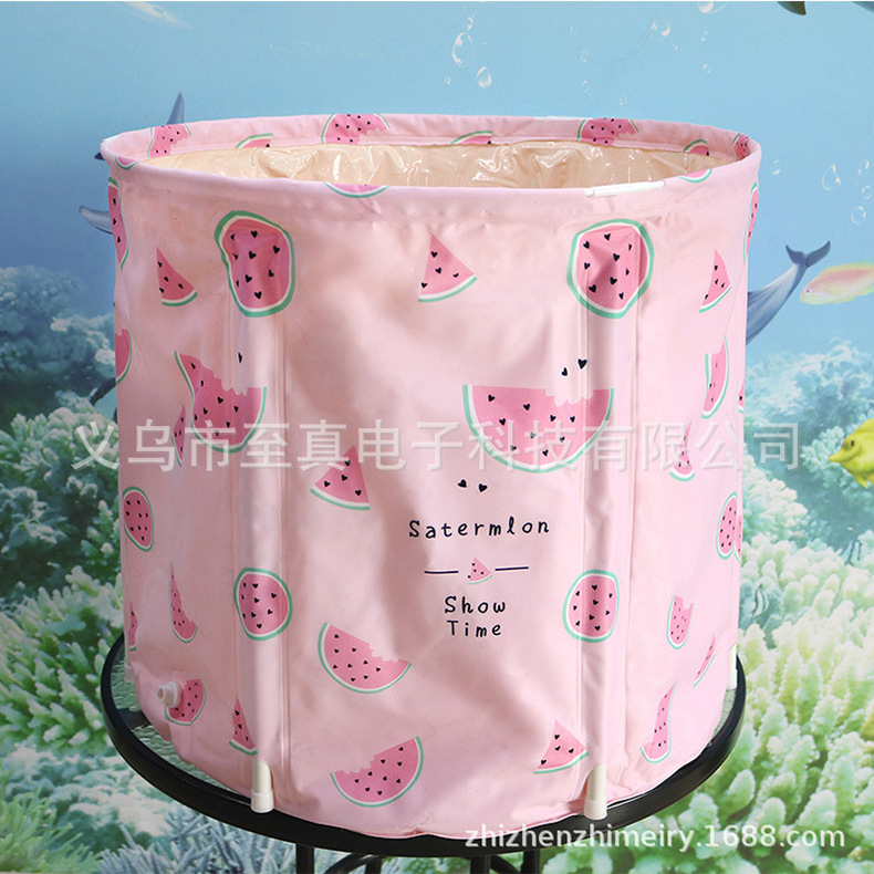 Cross-border folding bath tub adult non-inflatable folding tub Household bath tub bath sweat steaming tub