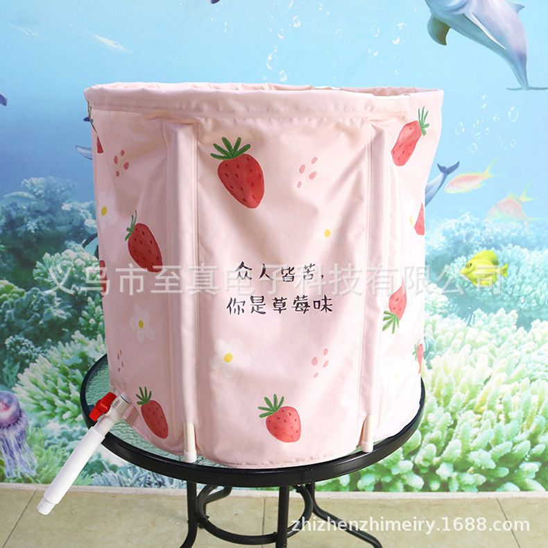 Cross-border folding bath tub adult non-inflatable folding tub Household bath tub bath sweat steaming tub