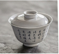 Handmade and HandPainted Cover Bowl Pot Tray Kung Fu Tea Set Dry Tea Table Retro Celadon Glaze NonTray Cover Bowl