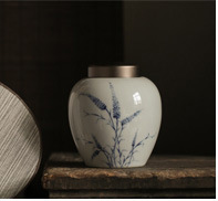 Handmade and HandPainted Cover Bowl Pot Tray Kung Fu Tea Set Dry Tea Table Retro Celadon Glaze NonTray Cover Bowl