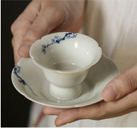 Handmade and HandPainted Cover Bowl Pot Tray Kung Fu Tea Set Dry Tea Table Retro Celadon Glaze NonTray Cover Bowl
