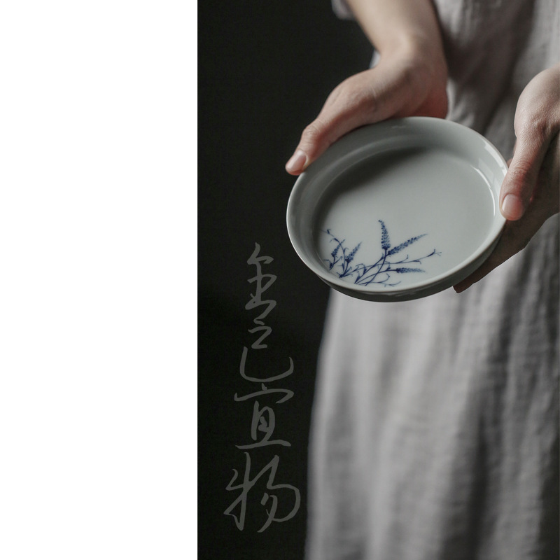 Handmade and HandPainted Cover Bowl Pot Tray Kung Fu Tea Set Dry Tea Table Retro Celadon Glaze NonTray Cover Bowl