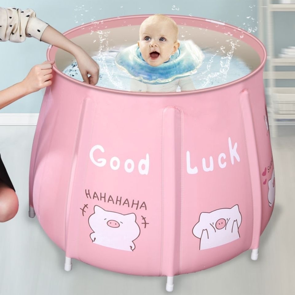 New family adult folding bath tub thickened children bath artifact large folding bath tub
