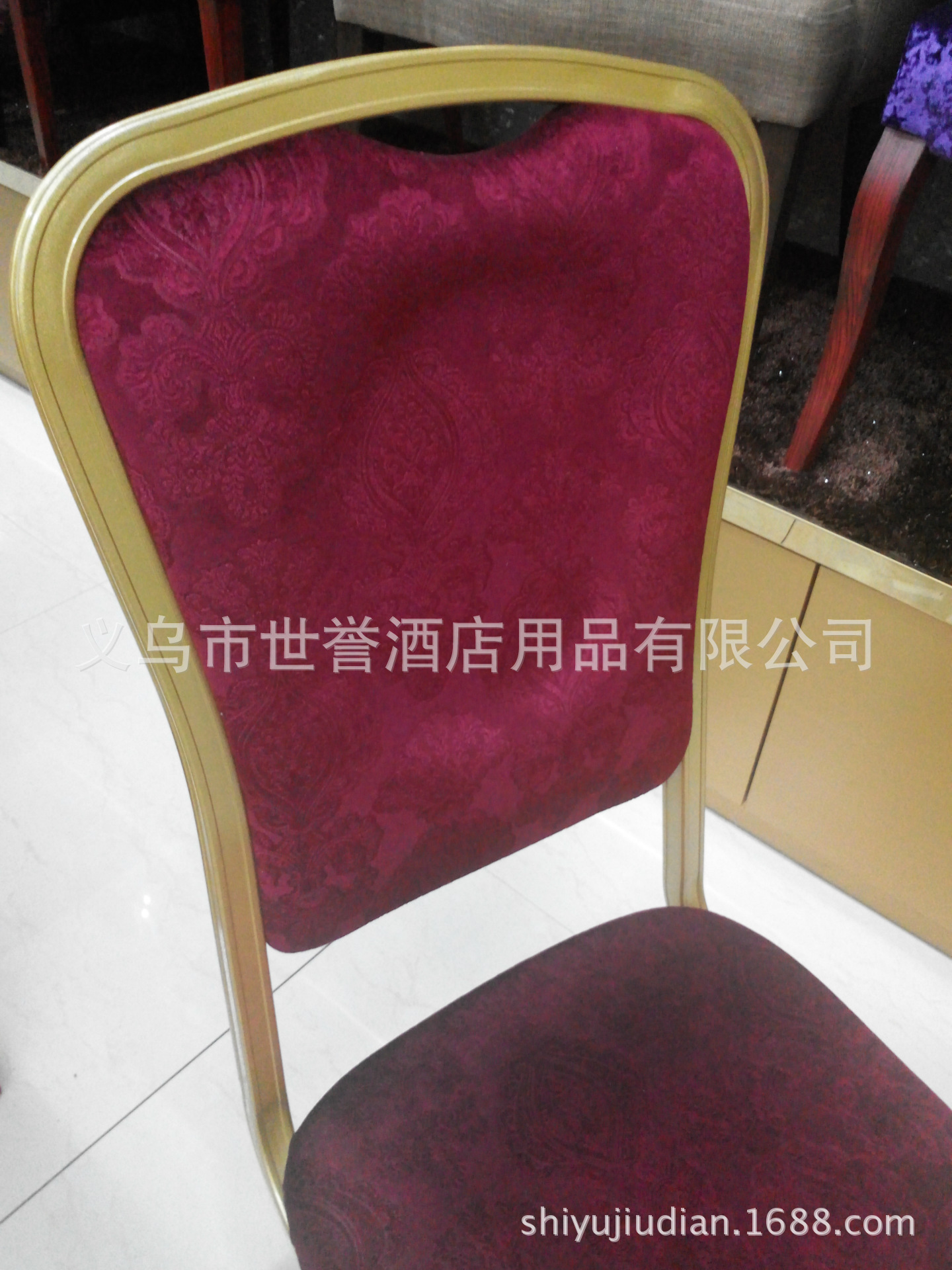 Shanghai Stars Hotel banquet table & chair hotel banquet aluminum alloy chair