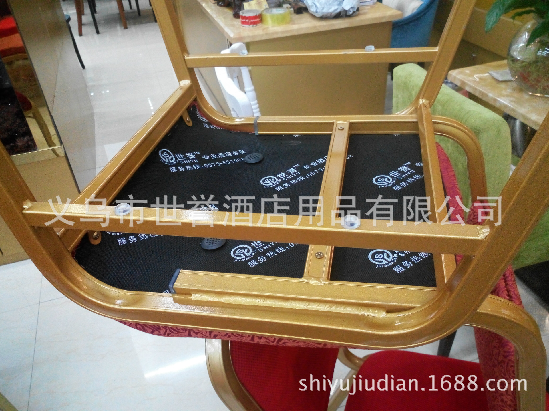 Shanghai Stars Hotel banquet table & chair hotel banquet aluminum alloy chair