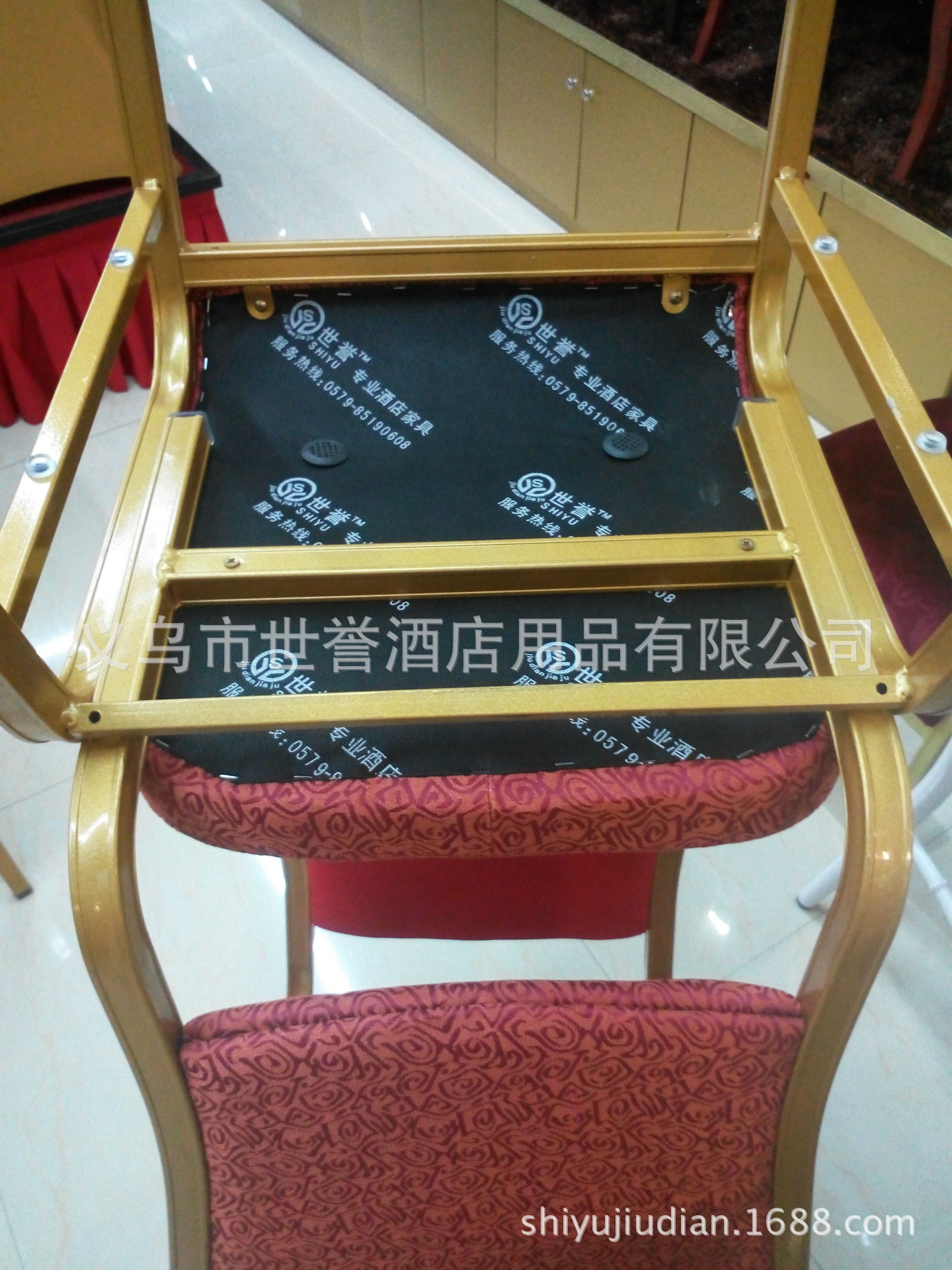 Shanghai Stars Hotel banquet table & chair hotel banquet aluminum alloy chair