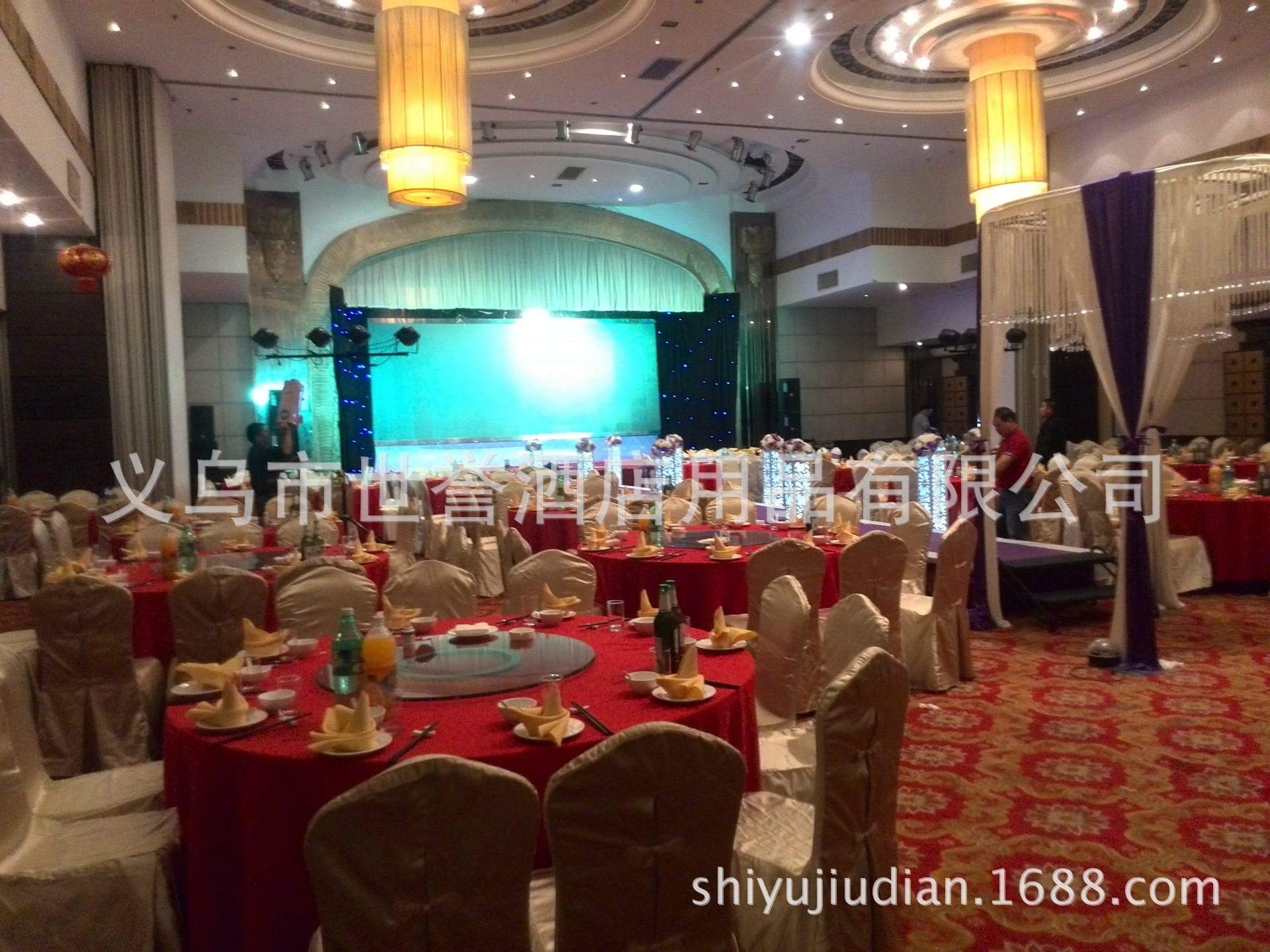 Shanghai Stars Hotel banquet table & chair hotel banquet aluminum alloy chair