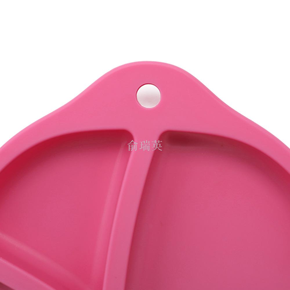 One-piece silicone tray children's Table meal plate baby cartoon meal mat plate anti-slip anti-fall easy to clean