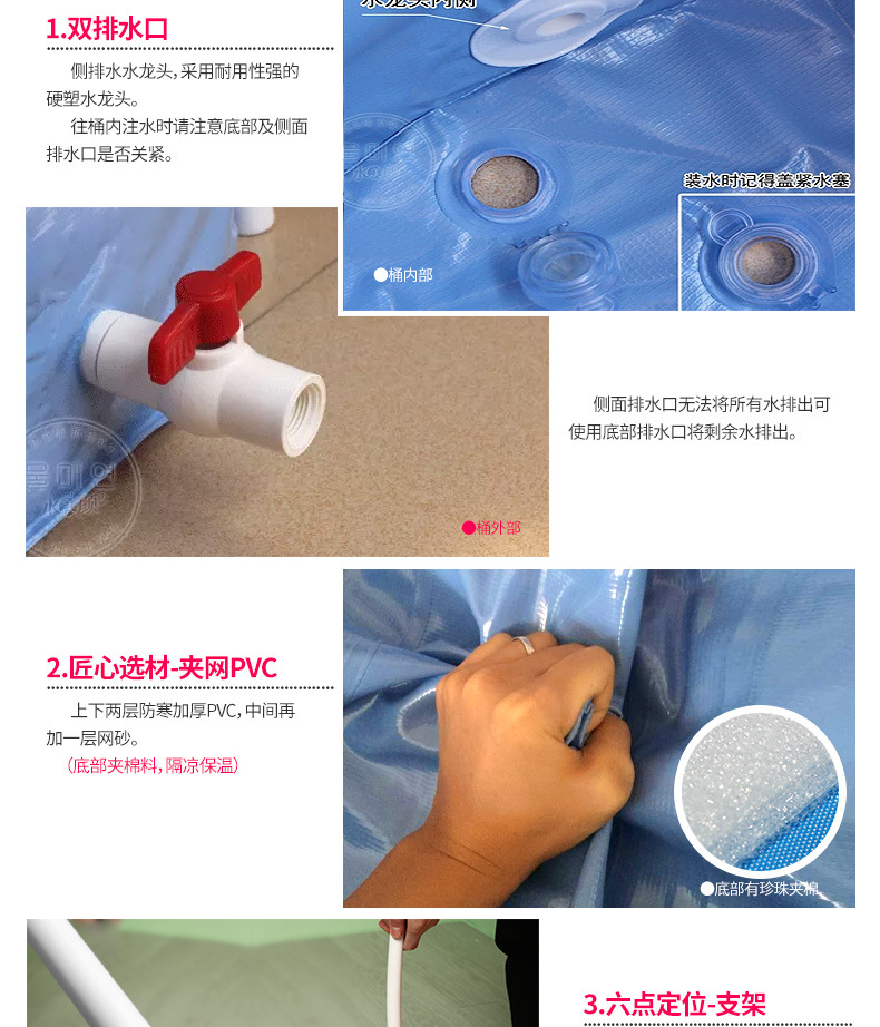 Folding bath tub inflatable tub thickened plastic bath tub adult bath tub child bath tub